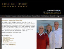 Tablet Screenshot of harrisinsurancetulsa.com